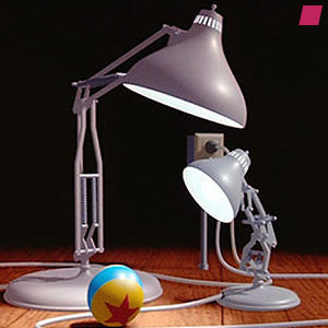 Still from the short film 'Luxo Jr.' by Pixar Animation Studios, 1986 