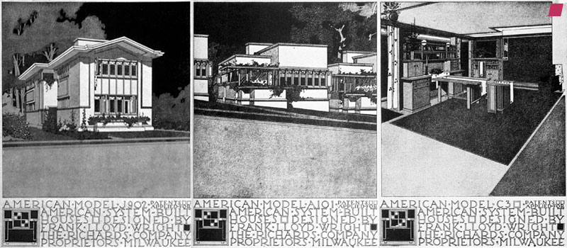 'American System-Built Houses' 1911 - 1917, Frank Lloyd Wright | Netzbilder