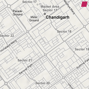 'Chandigarh' aktueller Stadtplan - 2008, Google Maps